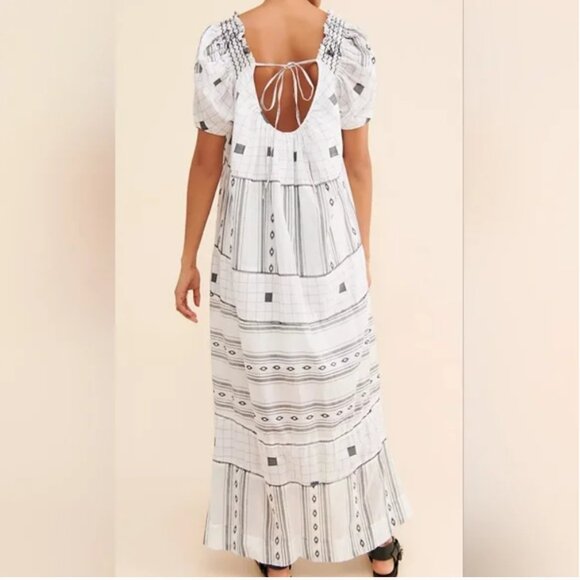 Free People Janie Embroidered Maxi Dress size L - Picture 2 of 7